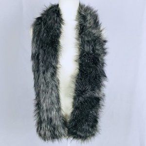 A New Day Gray Faux Fur Stole Scarf